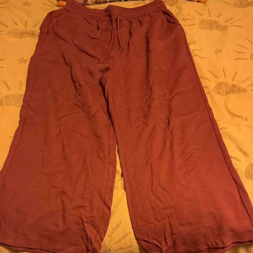 HALARA Terracotta Wide-Leg Pants